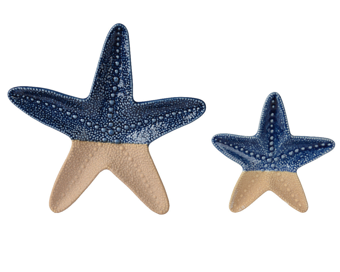 Set Stelle Porcellana Blue/Sabbia 25x24cm Kaemingk - Elegante Decorazione Natalizia o per la Casa Set Stelle Porcellana Blue/Sabbia 25x24cm Kaemingk - Elegante Decorazione Natalizia o per la Casa